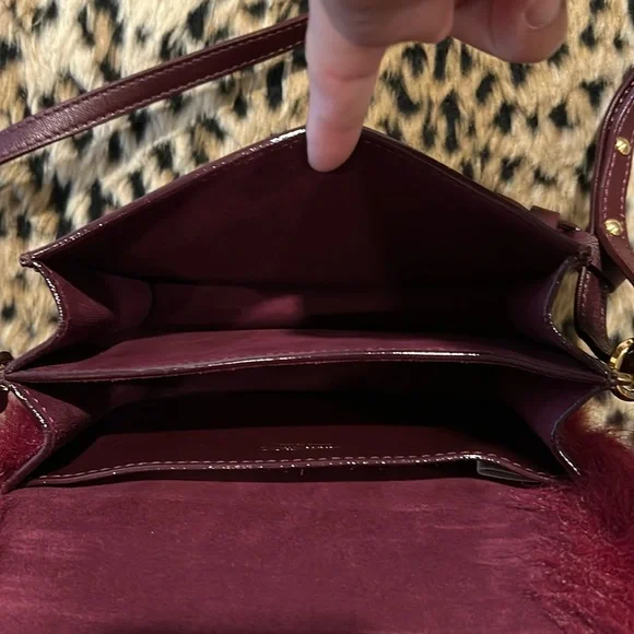 🚫SOLD🚫SOLD🚫 Jimmy Choo Madeline Faux Fur Crossbody Clutch Bag - Picture 9 of 15